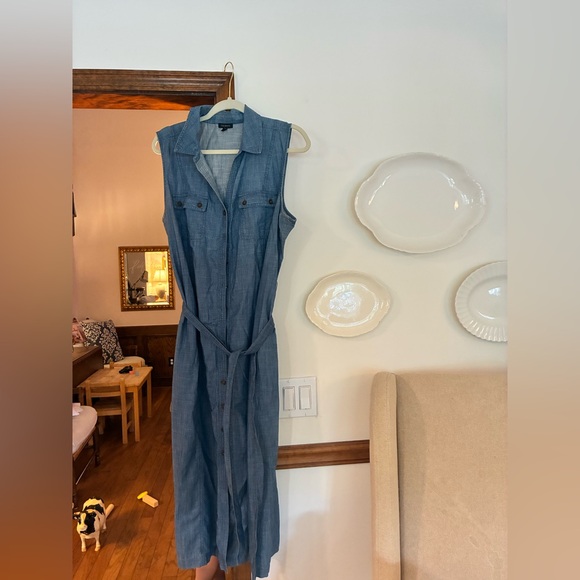 Talbots Dresses & Skirts - Talbots Denim Blue Button-Up Dress